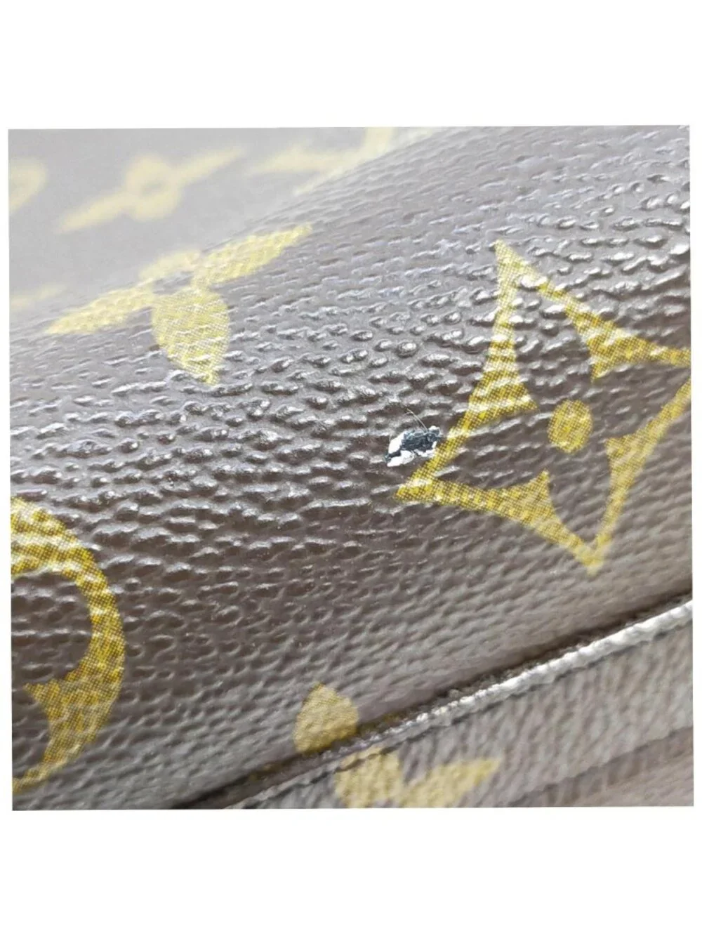 Authentic Louis Vuitton Monogram Demi Ronde Cosmetic Pouch Brown Canvas Luxury